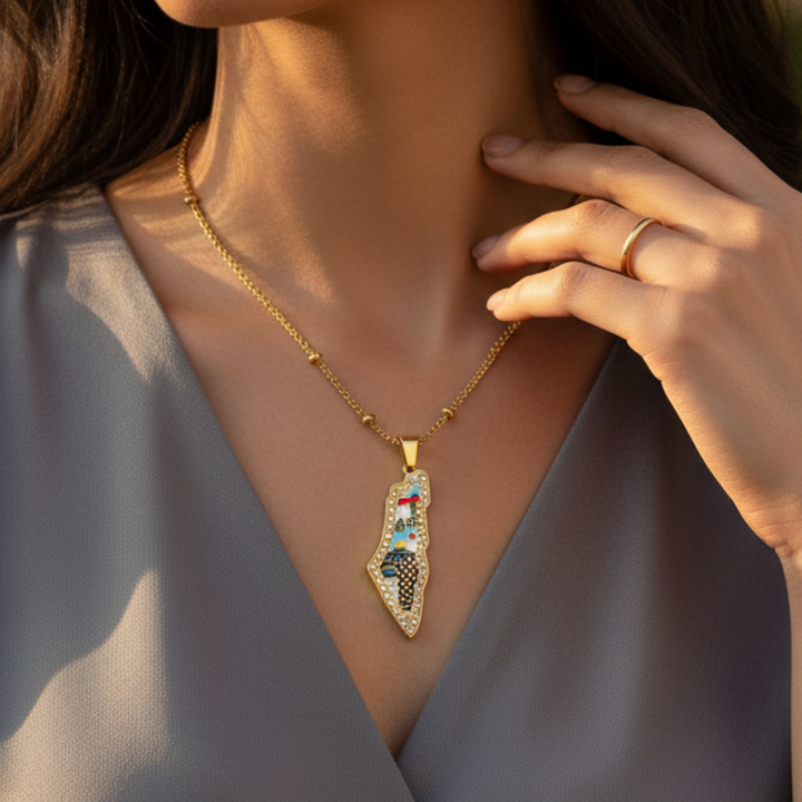 Qalbiya Palestine Heritage Necklace