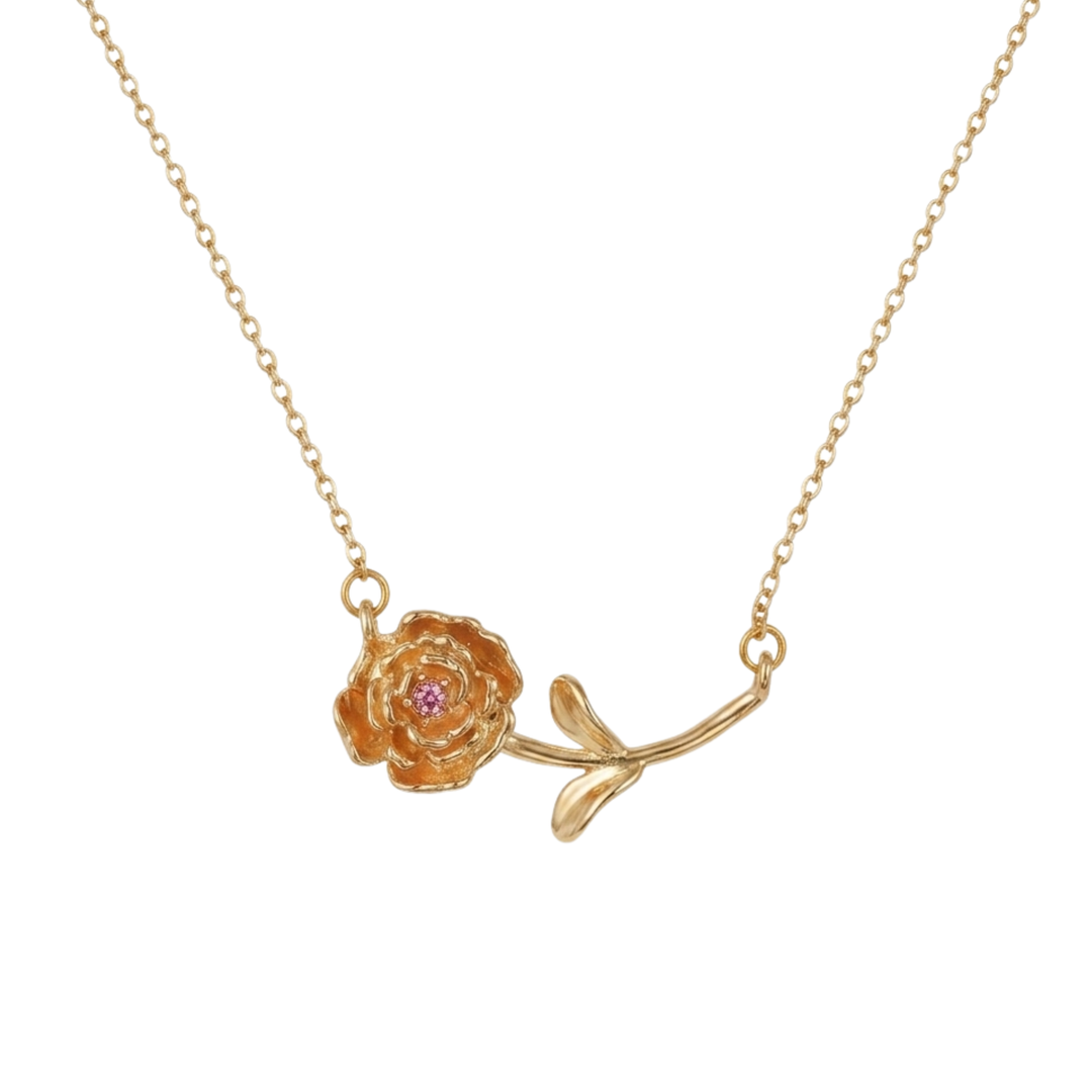 Collier de fleur de naissance Petite Bloom