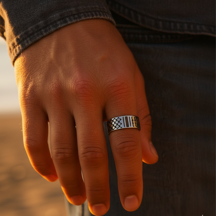 Qalbiya Keffiyeh Ring