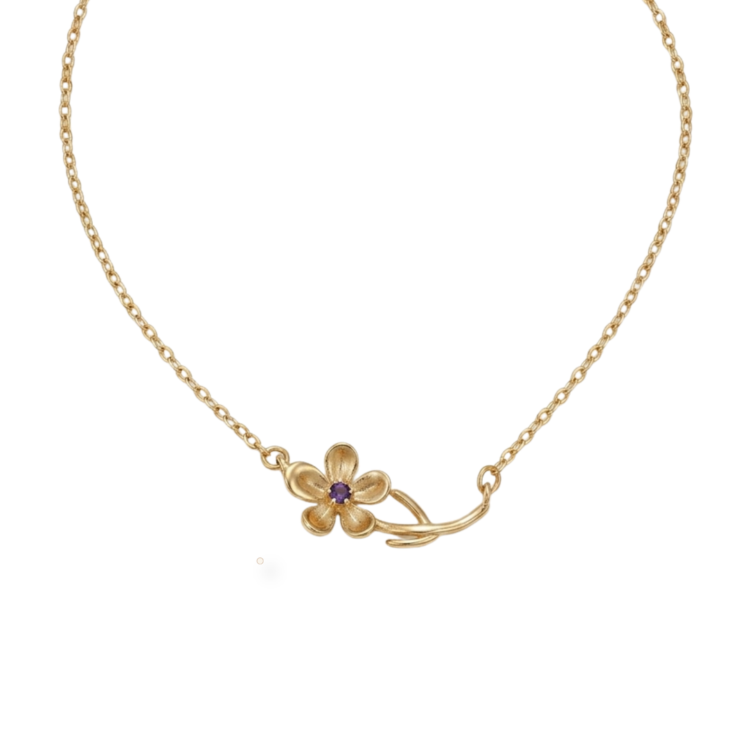 Collier de fleur de naissance Petite Bloom
