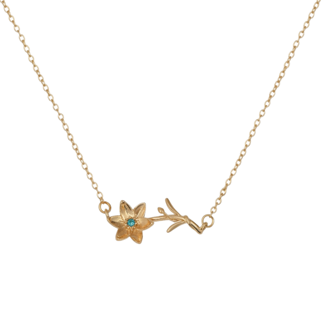 Collier de fleur de naissance Petite Bloom