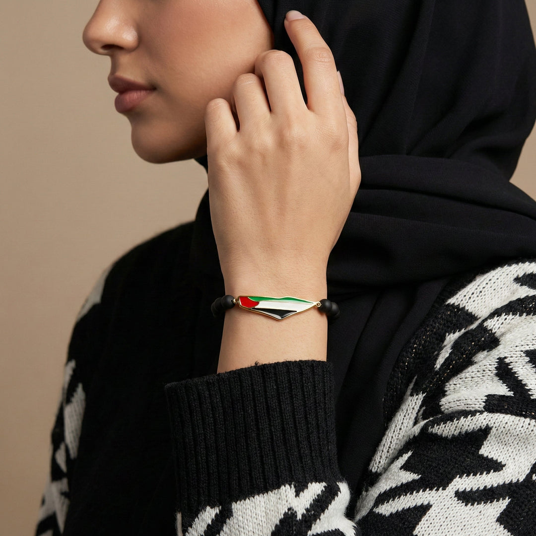 Qalbiya Palestine Bead Bracelet