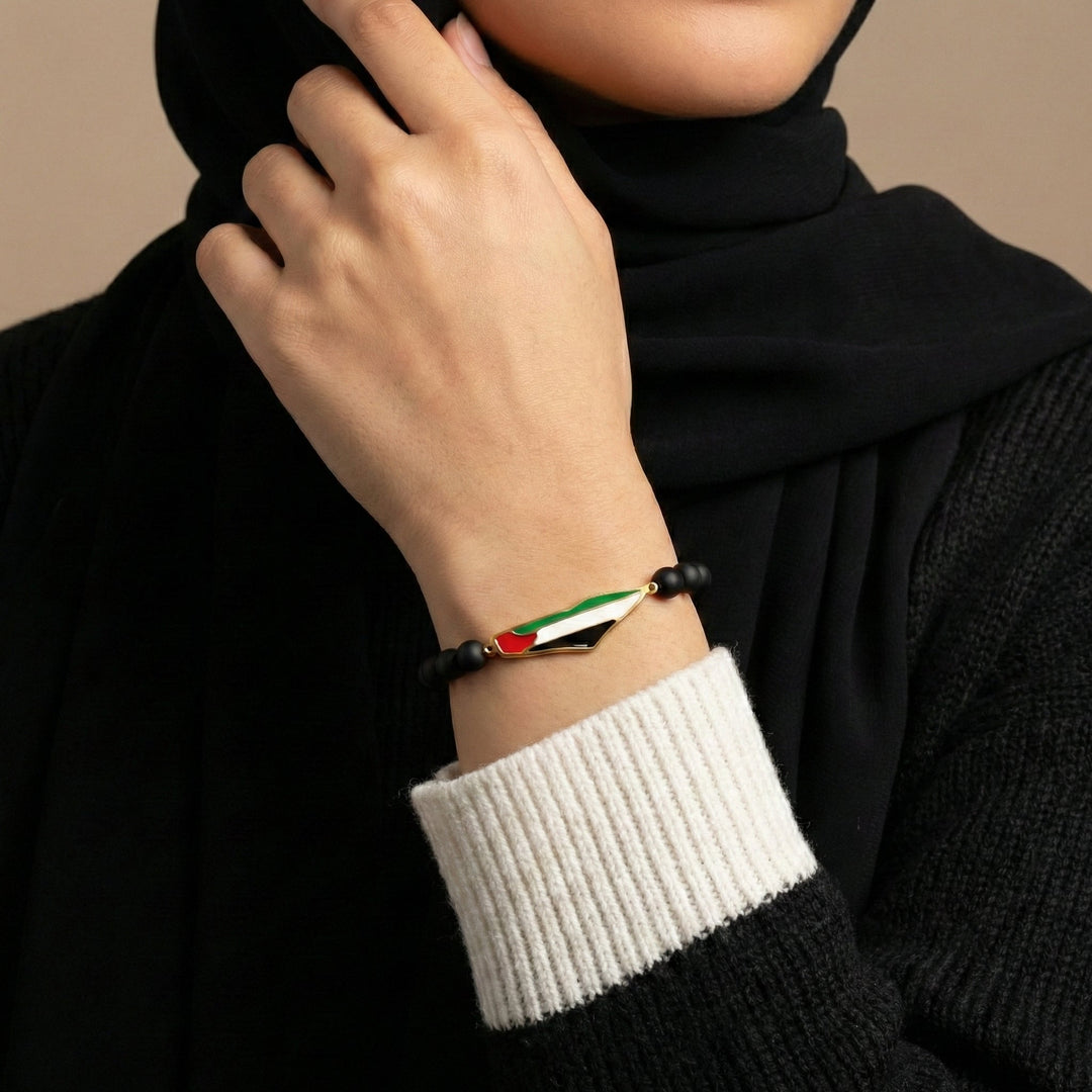 Qalbiya Palestine Bead Bracelet