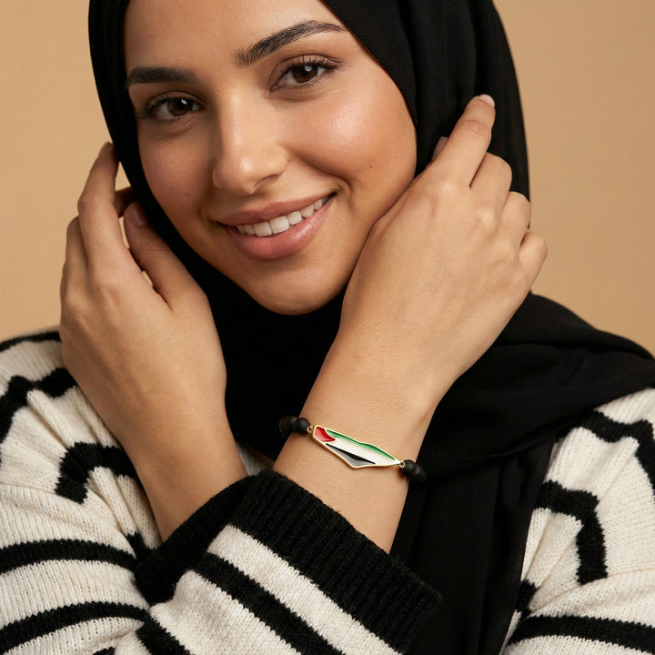 Qalbiya Palestine Bead Bracelet
