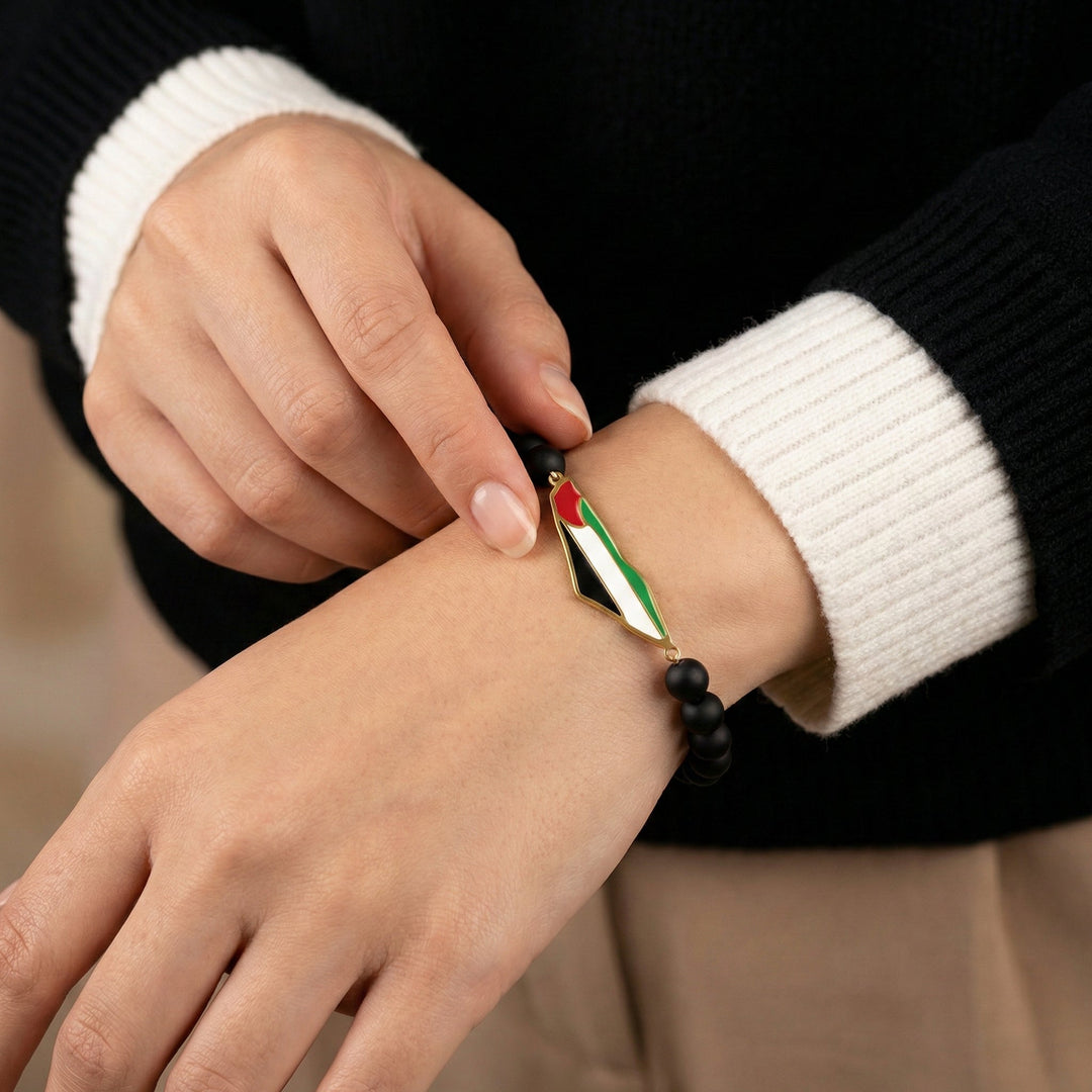 Qalbiya Palestine Bead Bracelet