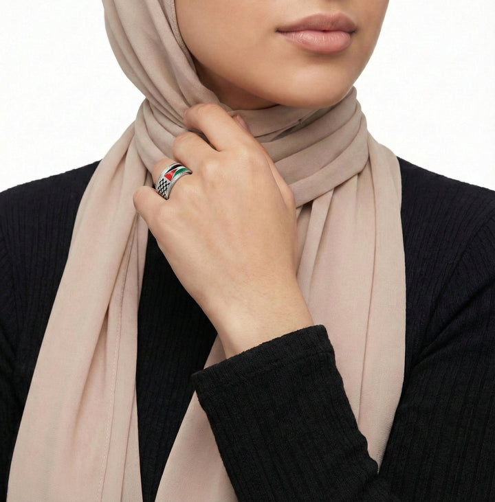 Bague de l'héritage palestinien Qalbiya