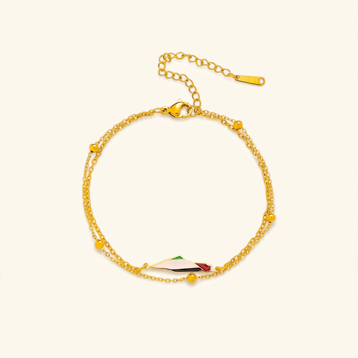 Bracelet Qalbiya Carte de la Palestine