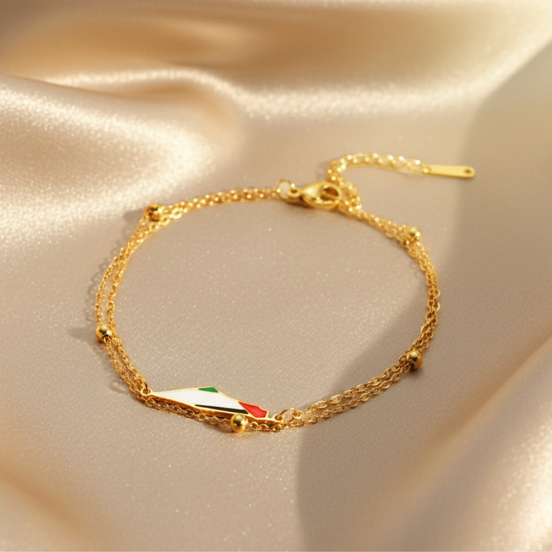 Bracelet Qalbiya Carte de la Palestine