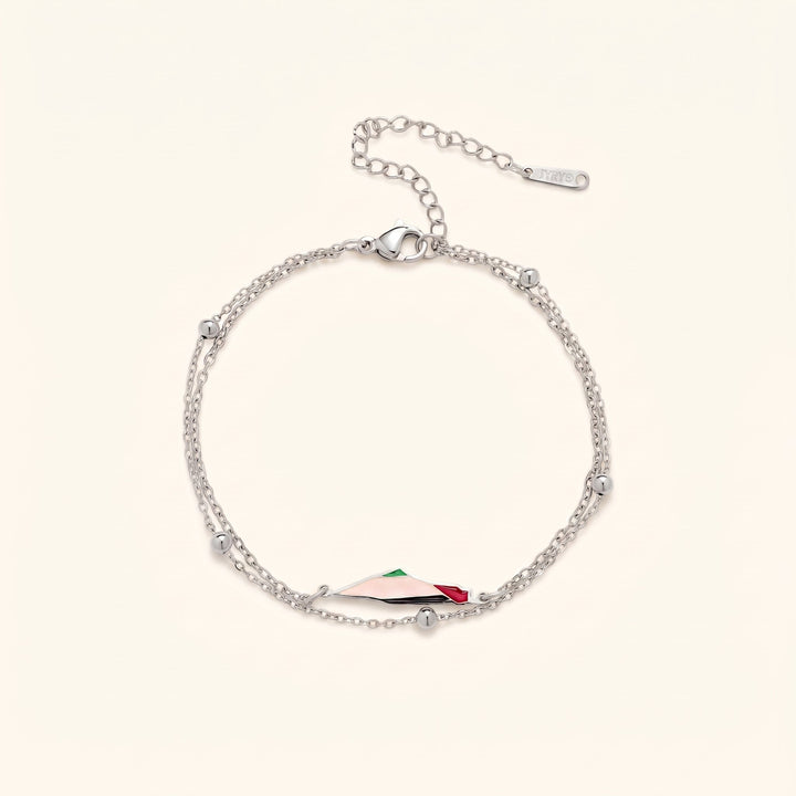 Bracelet Qalbiya Carte de la Palestine