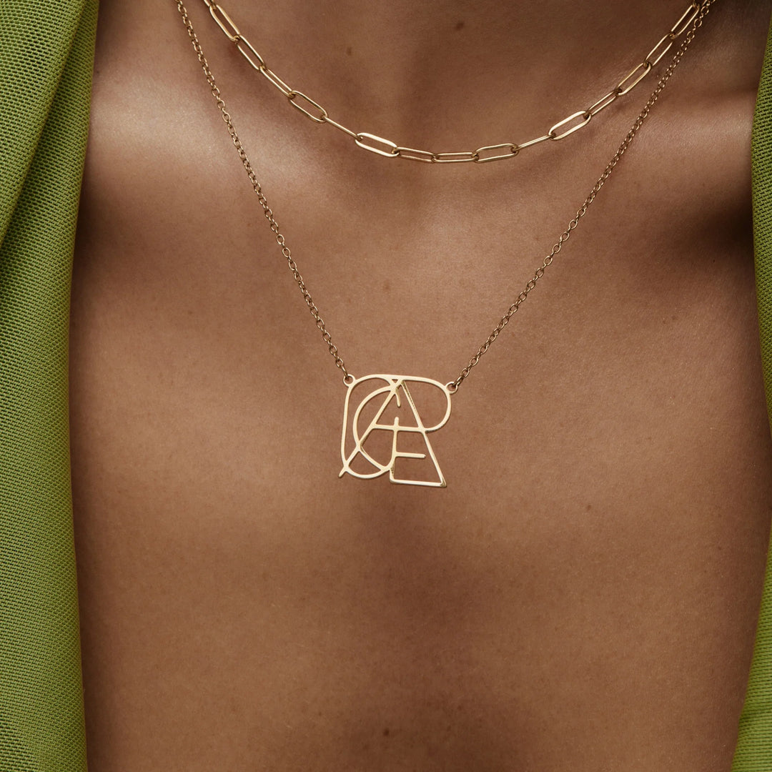 Collier Monogramme Personnalisé – Élégance