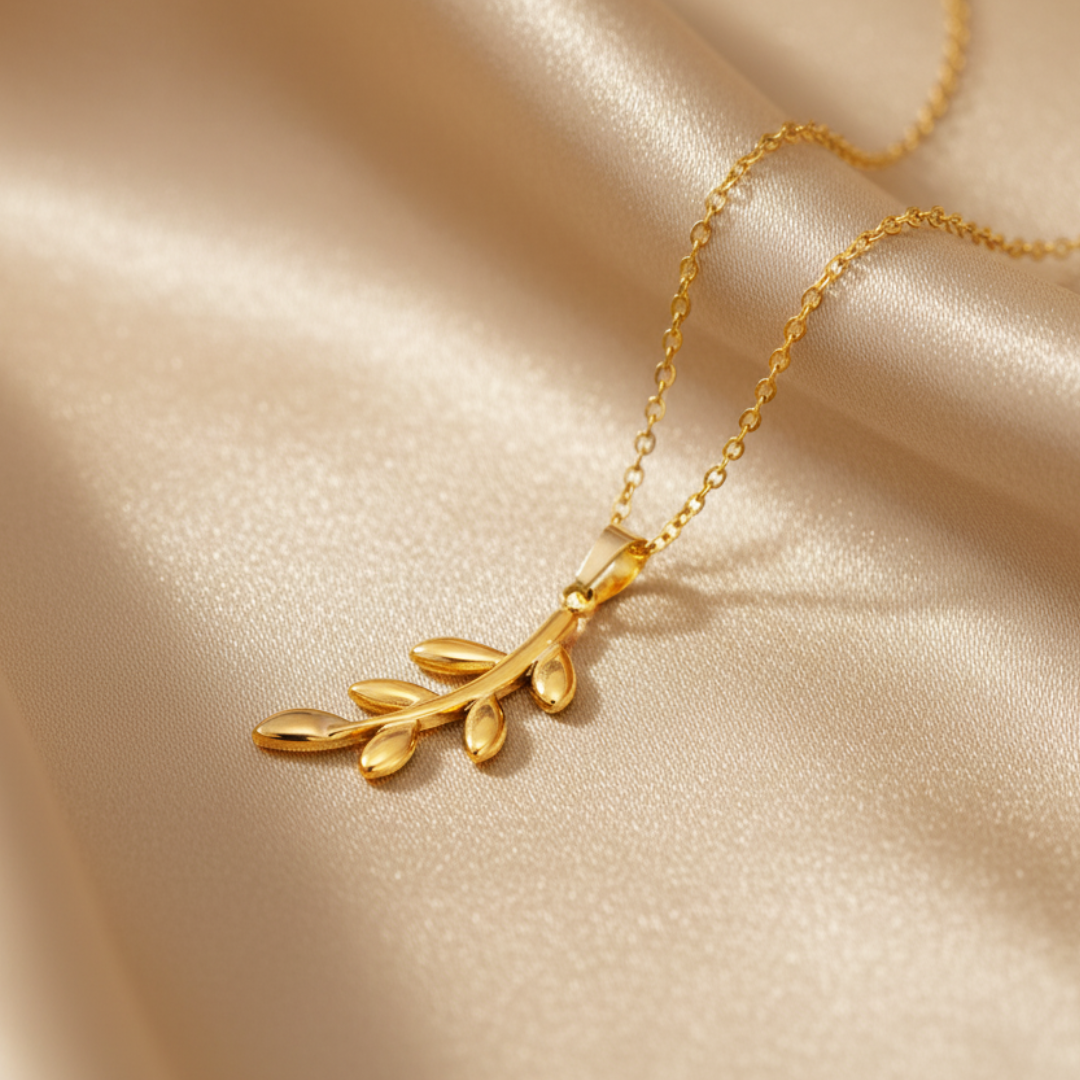 Collier branche d'olivier Qalbiya Palestine