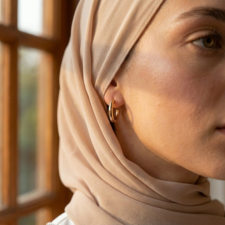 Boucles d'oreilles rondes Qalbiya Zayna