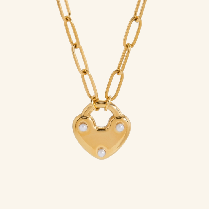 Pendentif Cœur Cadenas Amana