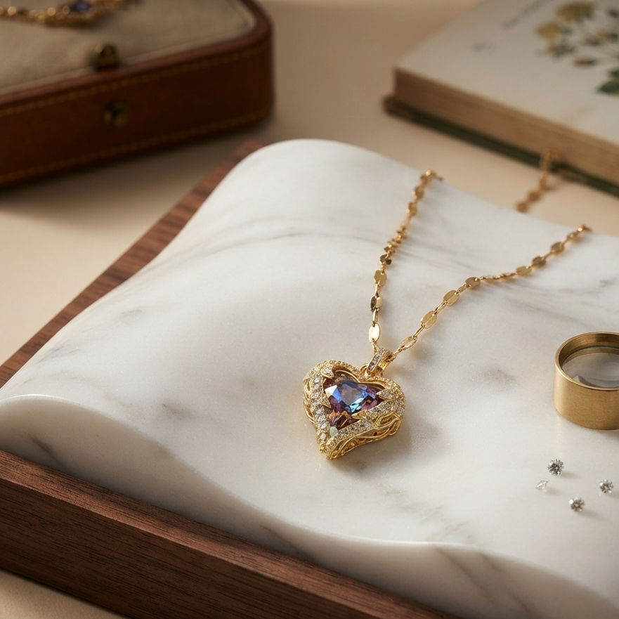 Qalbiya Zayna Wave Necklace