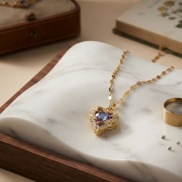 Qalbiya Zayna Wave Necklace
