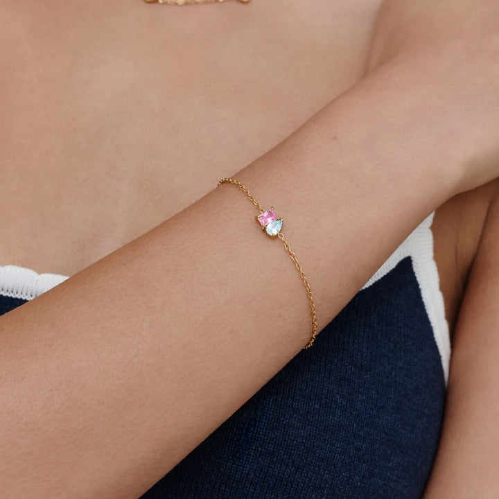 Bracelet Duo Éternel – Pierres de Naissance