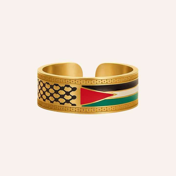 Bague de l'héritage palestinien Qalbiya