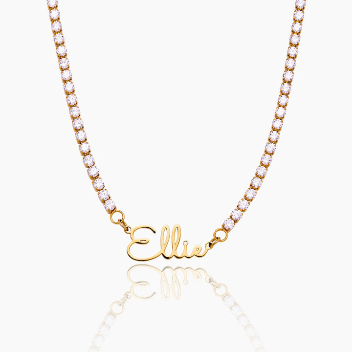 Collier Tennis Prénom Personnalisé – Éclat
