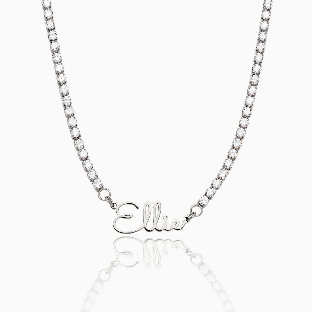 Collier Tennis Prénom Personnalisé – Éclat