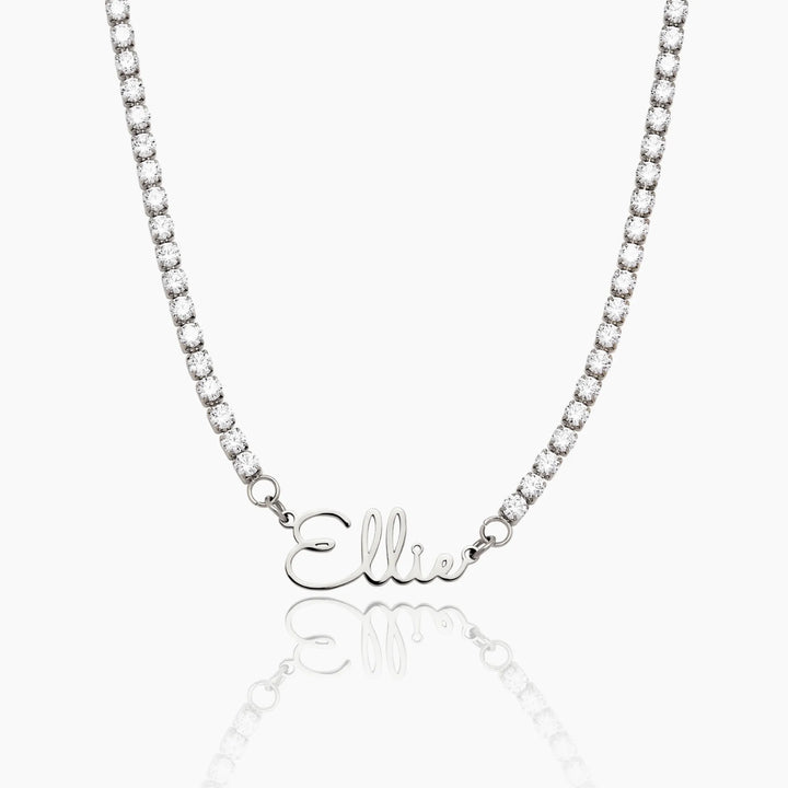 Collier Tennis Prénom Personnalisé – Éclat
