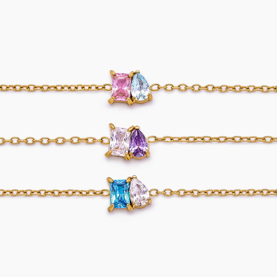 Bracelet Duo Éternel – Pierres de Naissance