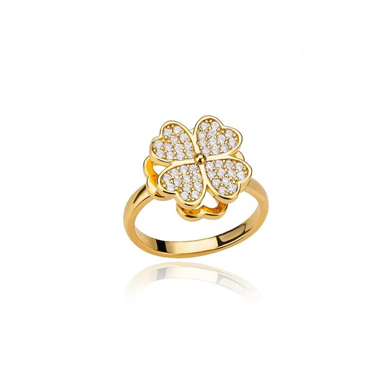 Qalbiya Aisha Clover Ring