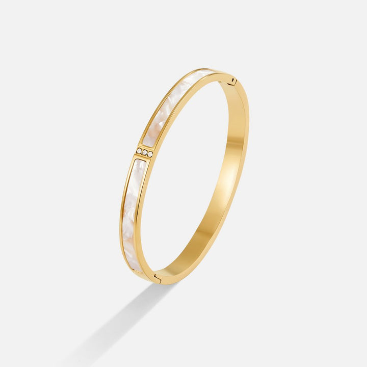 Bracelet joncs Or du Sahara Blanc
